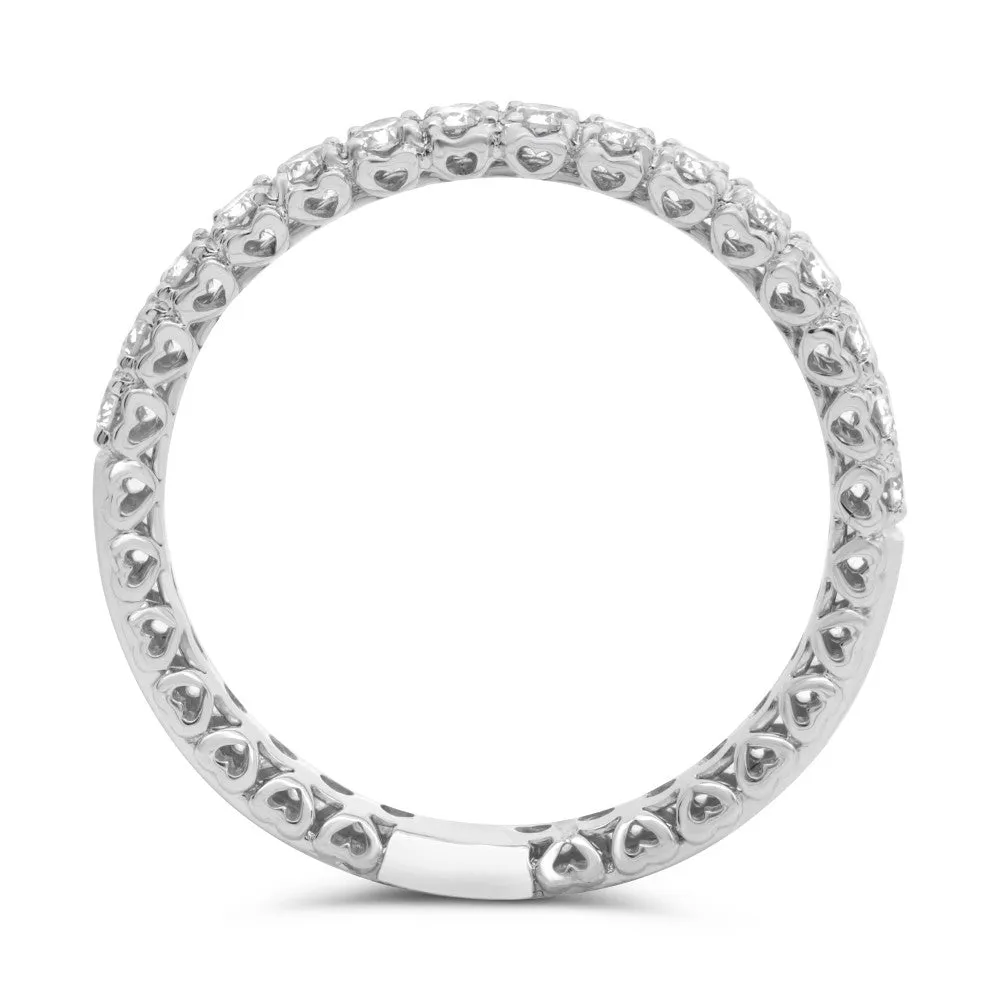 HIDDEN HEART HALF PAVE PAND