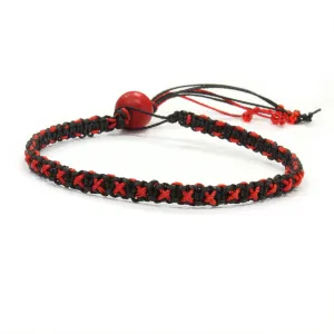 Hugs and Kisses Macrame Bracelet Kit Black