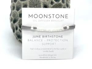 June Moonstone Birthstone Bracelet