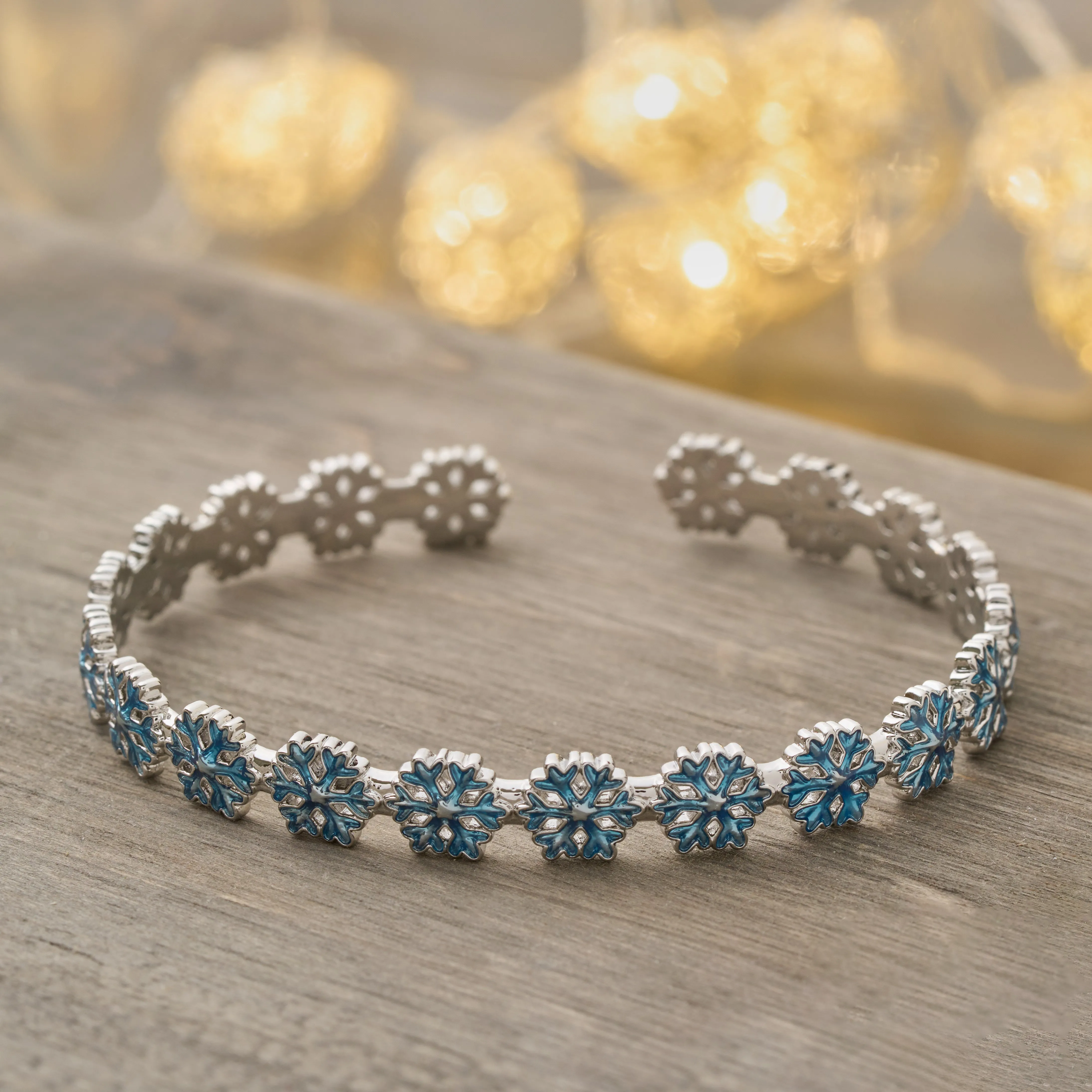 Little Snowflake Cuff Bracelet