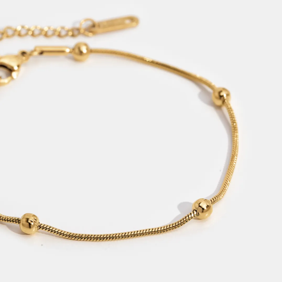 Luna Gold Bead Bracelet