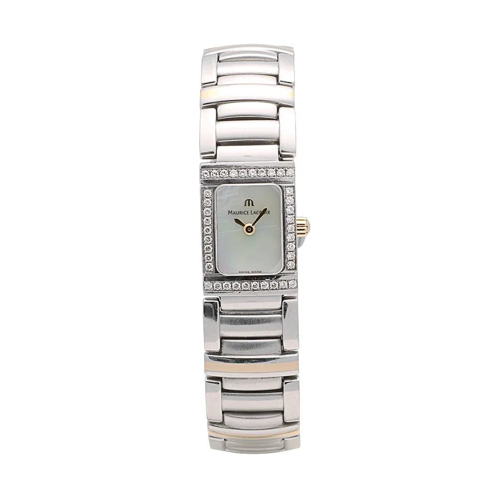 Maurice Lacroix Miros Ladies' Two-Tone MOP Dial 15.5 x 22mm Quartz (Preowned)(See Description).