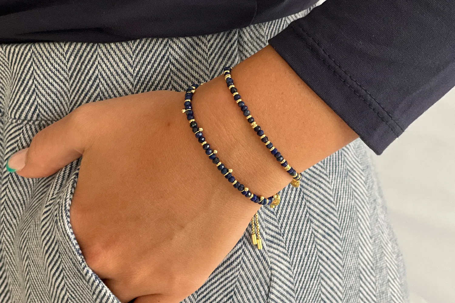 Mystical Lapis Lazuli Gold Bracelet