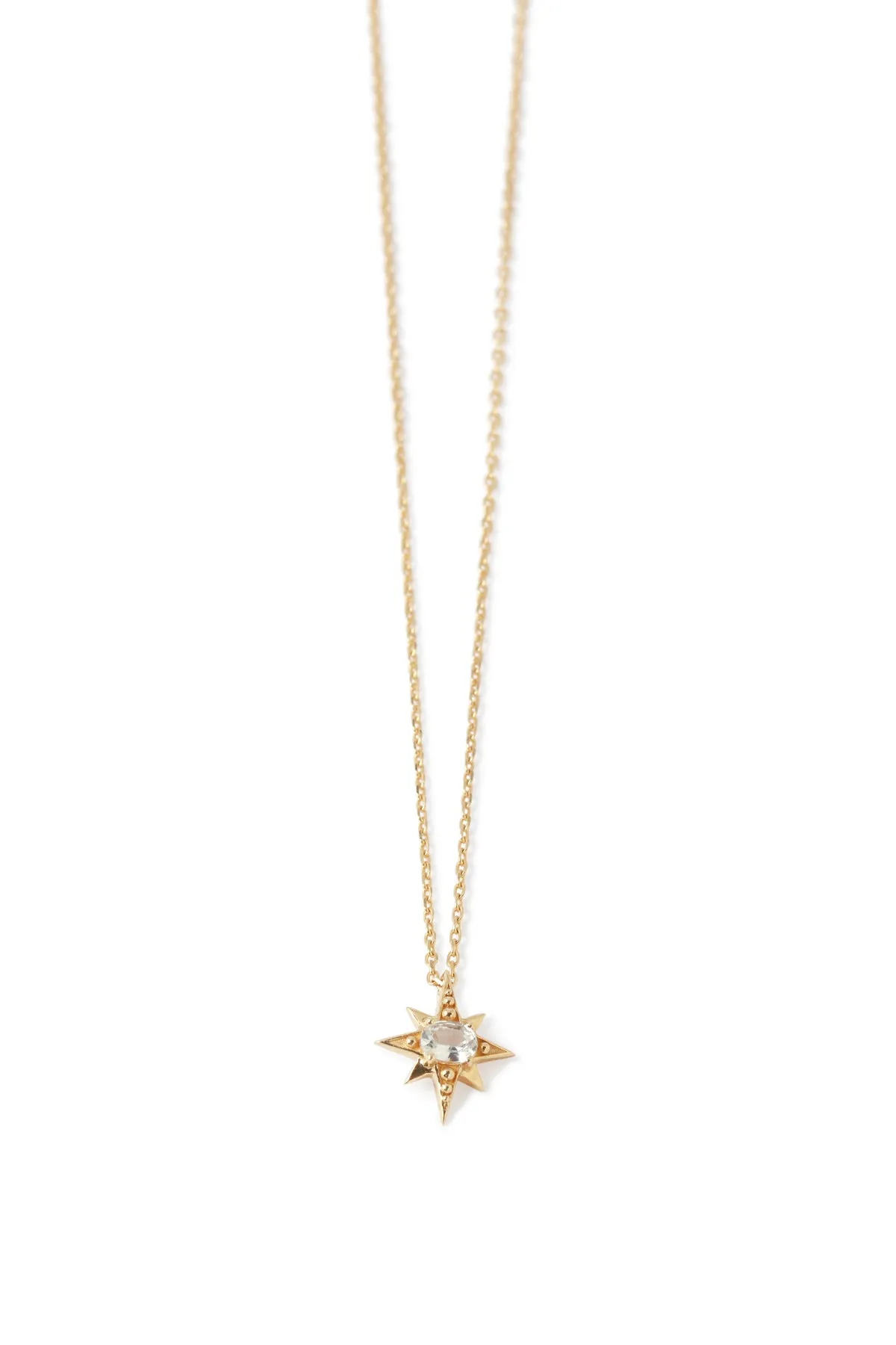 North Star Sapphire Chain Necklace by Celine Daoust