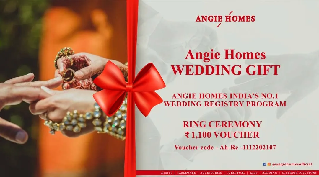 Online Book Ring Ceremony Gift Voucher with Angie Homes