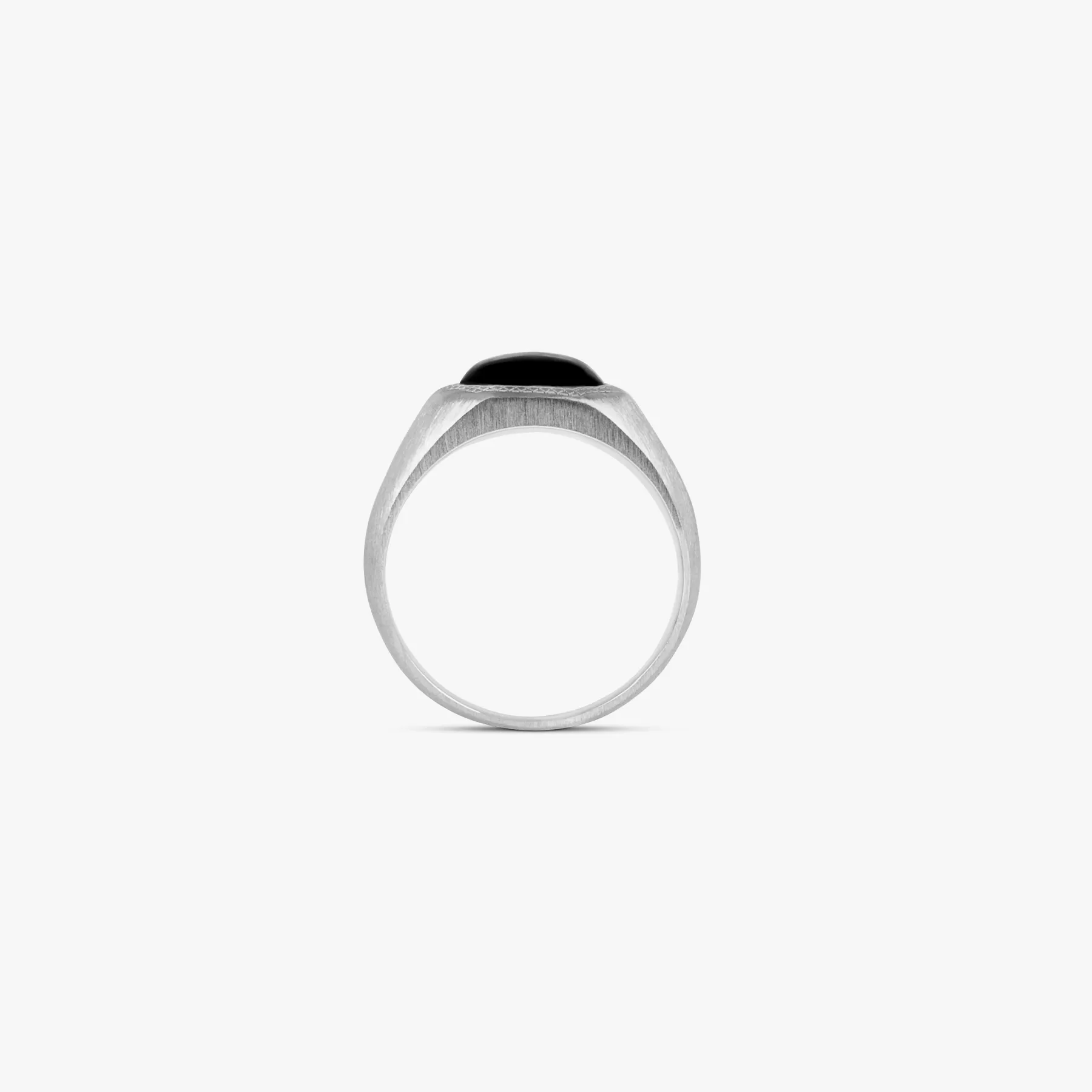 Onyx Signet ring in sterling silver