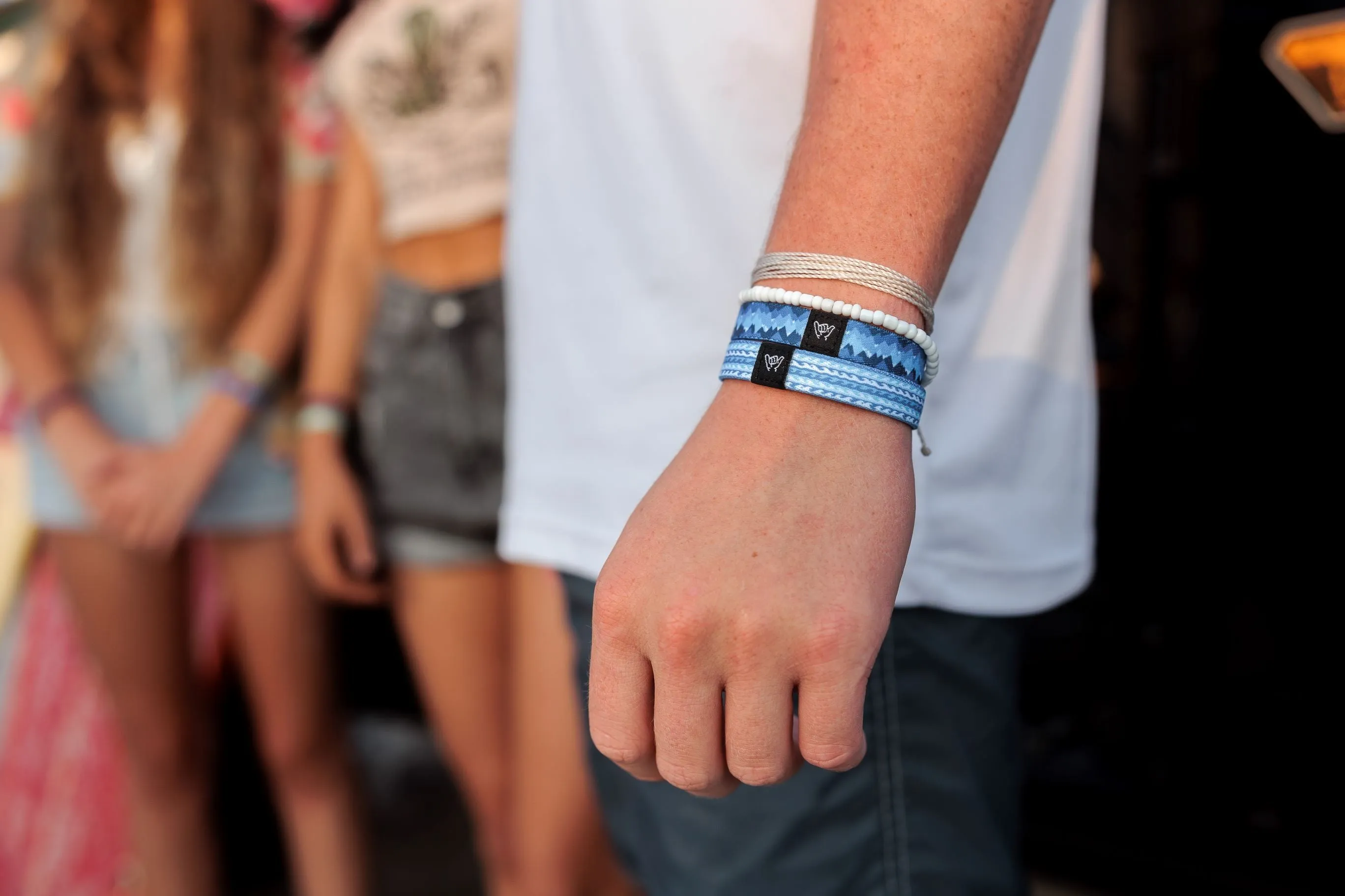 Orange Burst Wristband Bracelet