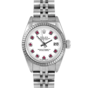 Rolex Datejust 26mm | 69174-WHT-RBY-AM-FLT-JBL