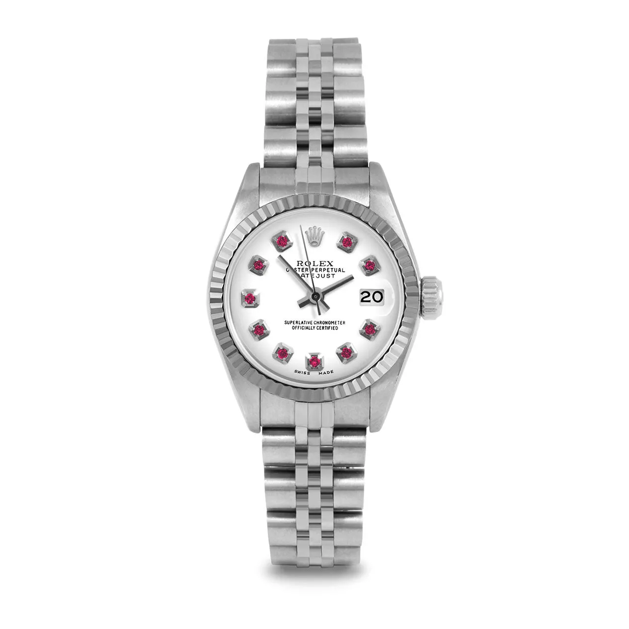 Rolex Datejust 26mm | 69174-WHT-RBY-AM-FLT-JBL