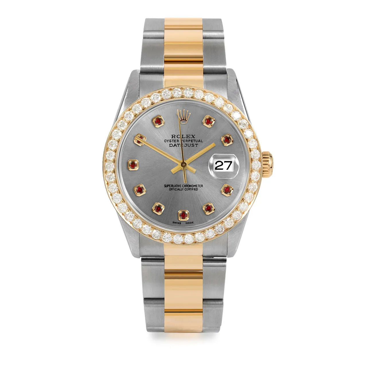 Rolex Datejust 36mm | 16233-SLT-RBY-AM-25CT-OYS