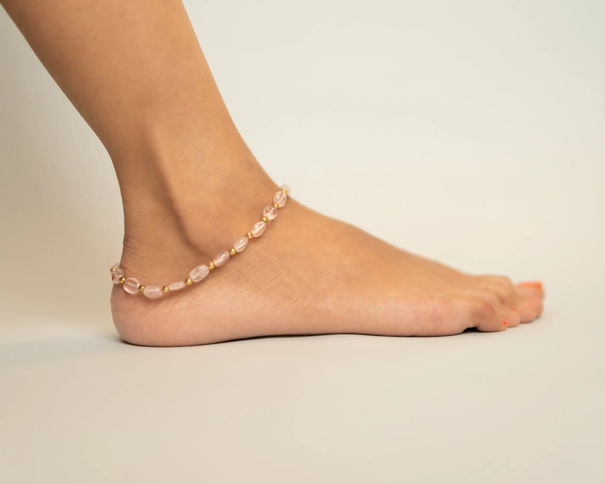 Rose Quartz Anklet