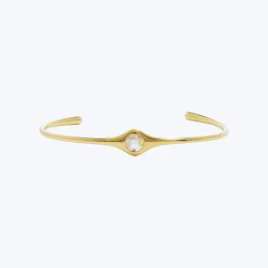 Round Rose Cut Cuff