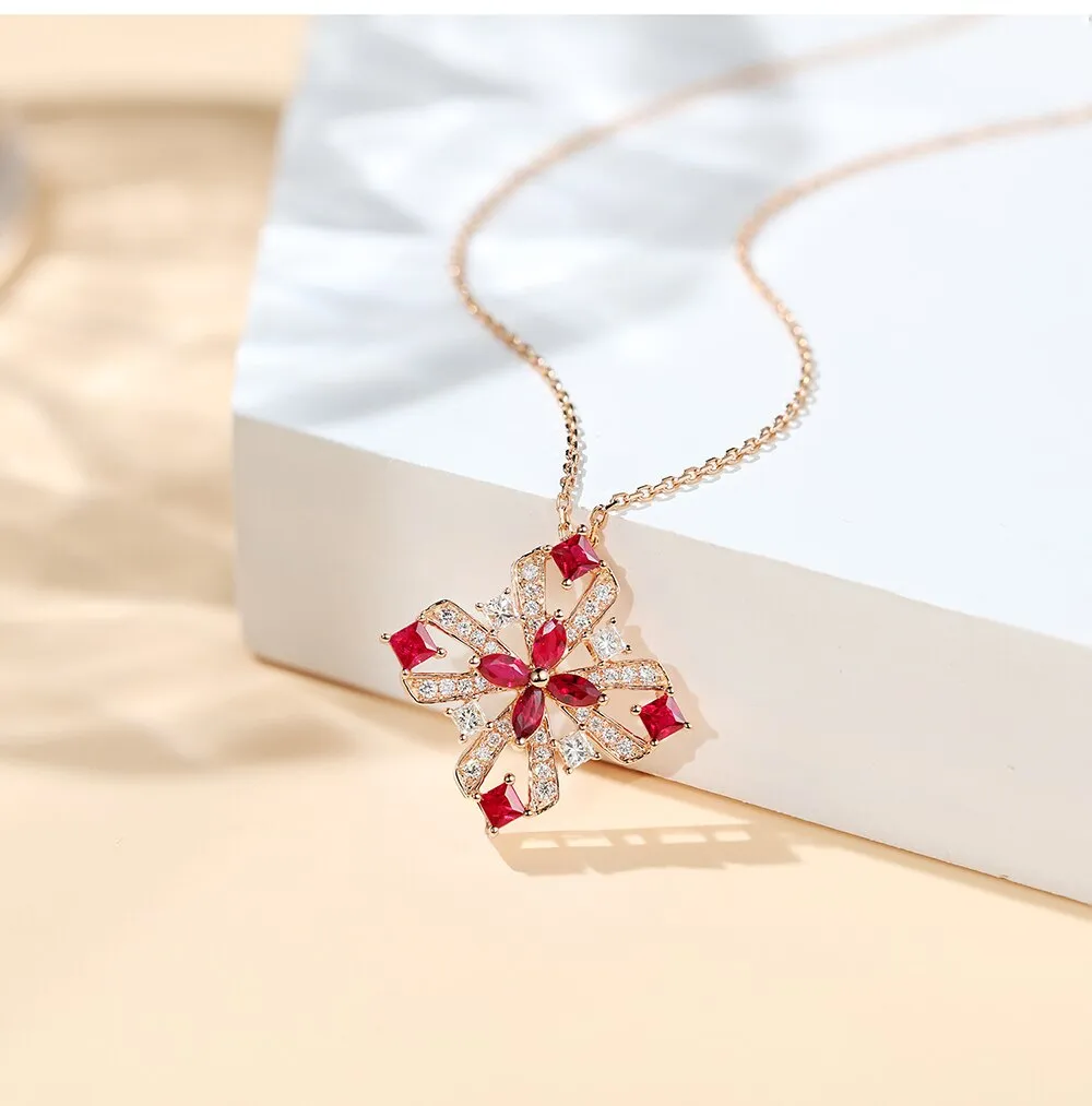 Ruby and Diamond Pendant