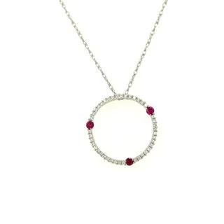 Ruby and Diamond Pendant