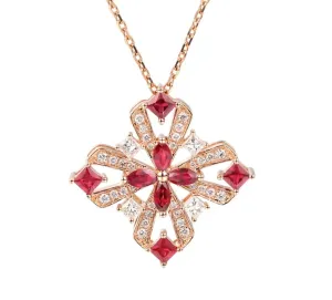 Ruby and Diamond Pendant