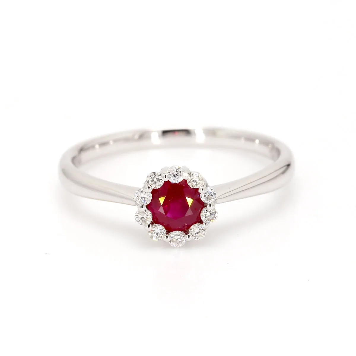 Ruby Halo Ring