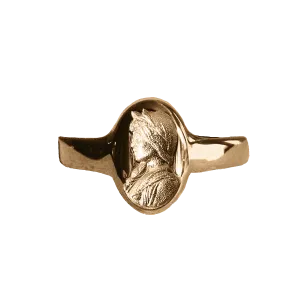 Sappho Solid Gold Signet Ring