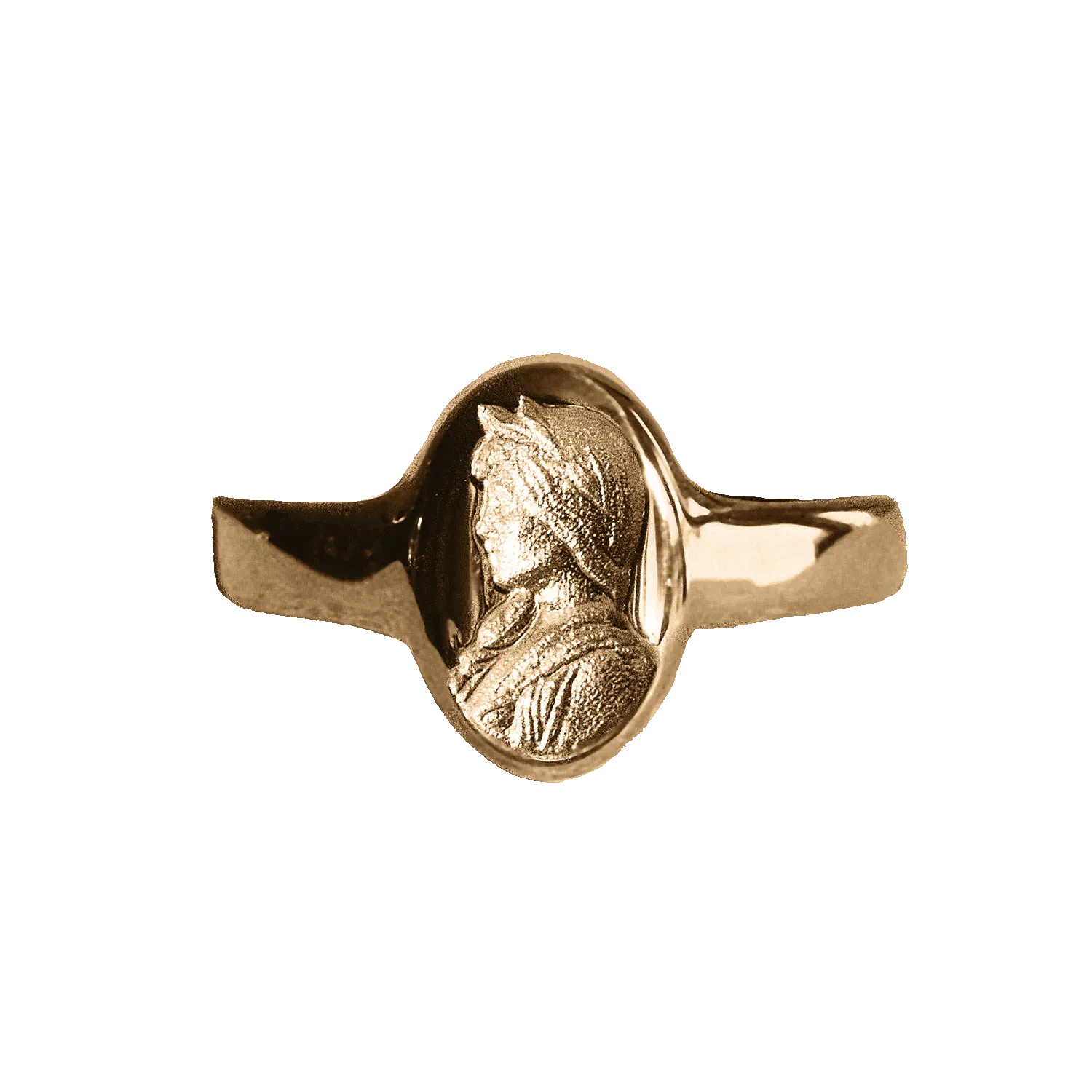 Sappho Solid Gold Signet Ring