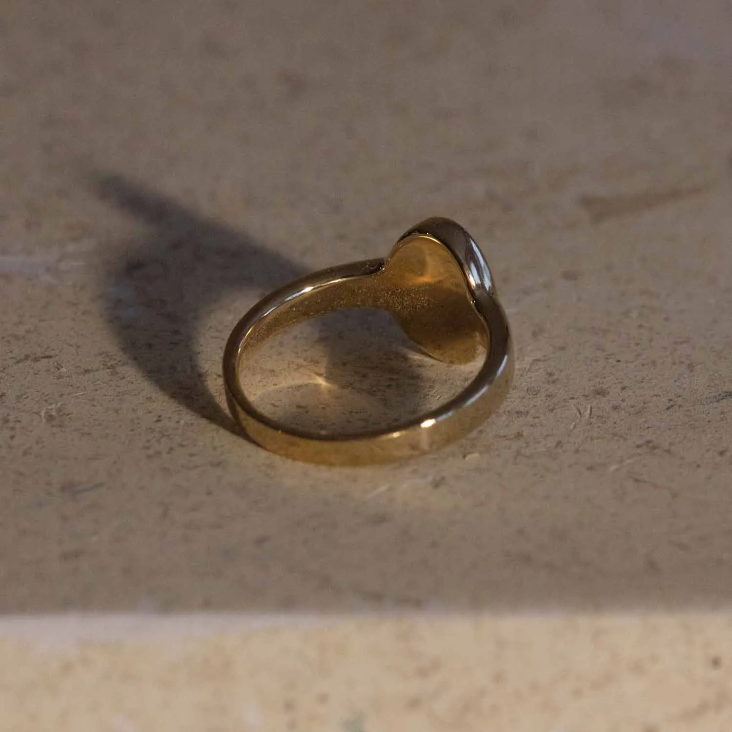 Sappho Solid Gold Signet Ring