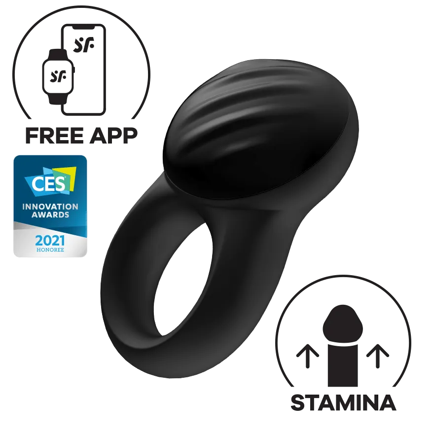 Satisfyer - Signet Ring App-Controlled Bluetooth Cock Ring (Black)