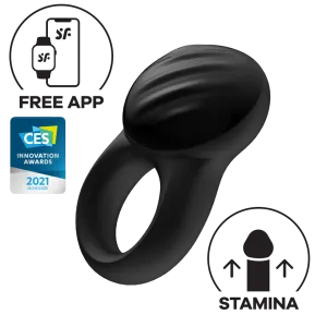 Satisfyer - Signet Ring App-Controlled Bluetooth Cock Ring (Black)