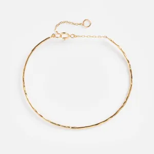 Solid Gold Structured Bracelet