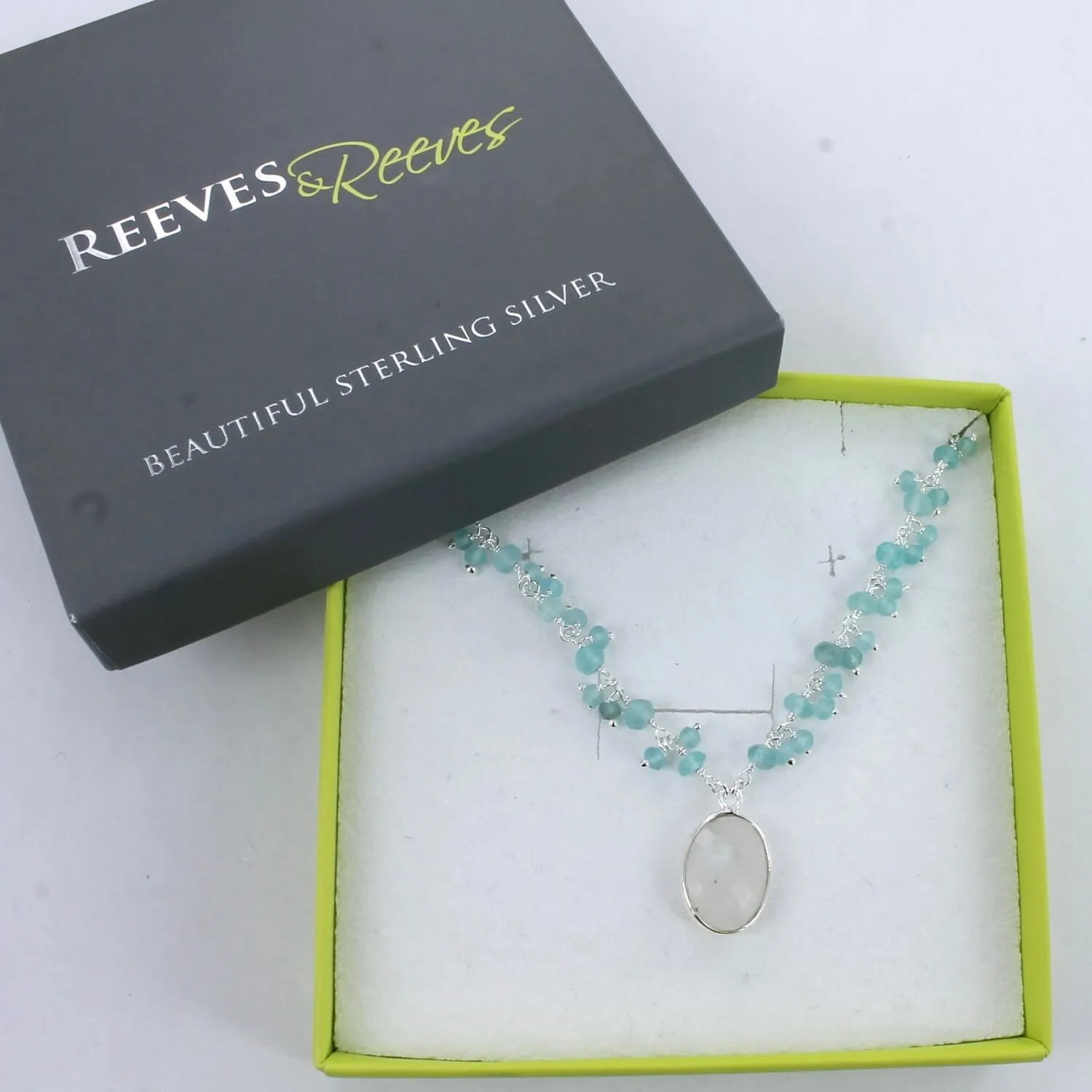 Sophie Aqua Stone Necklace