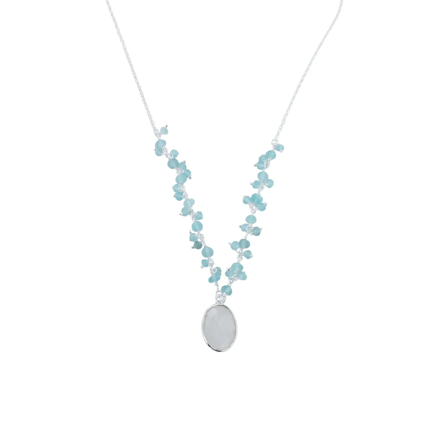 Sophie Aqua Stone Necklace