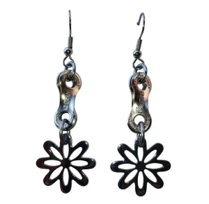 Stainless Steel Daisy Chain Earrings