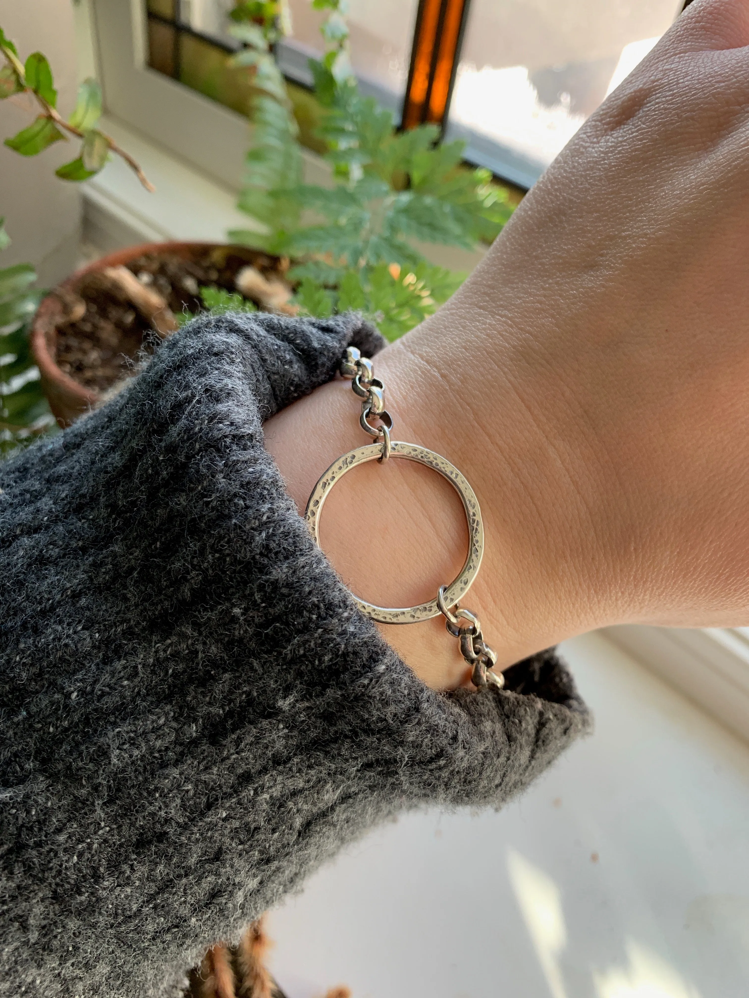 Sterling Silver Chunky Link Bracelet