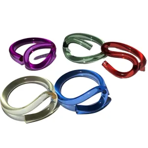 TEEK - Transparent Acrylic C Bangles | Various Colors