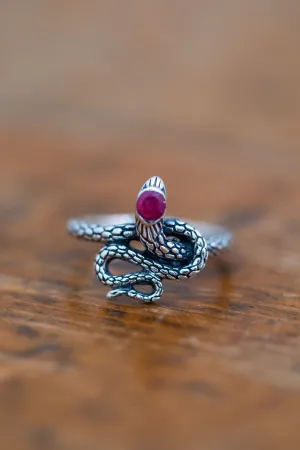 Textured Snake Ring