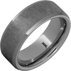 The Sentinel – Rugged Tungsten Hand Textured Ring