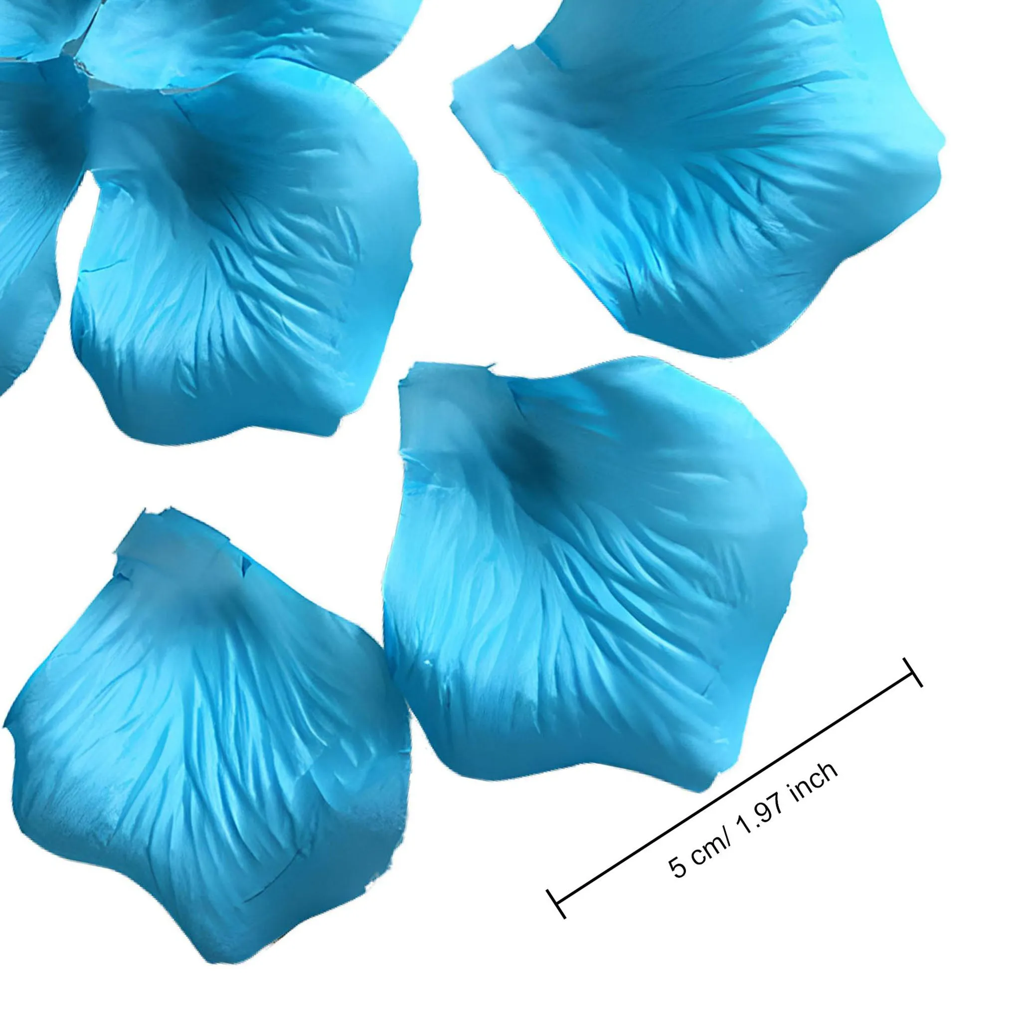 Turquoise Blue Petals Silk Rose Flowers Petals 1000pcs