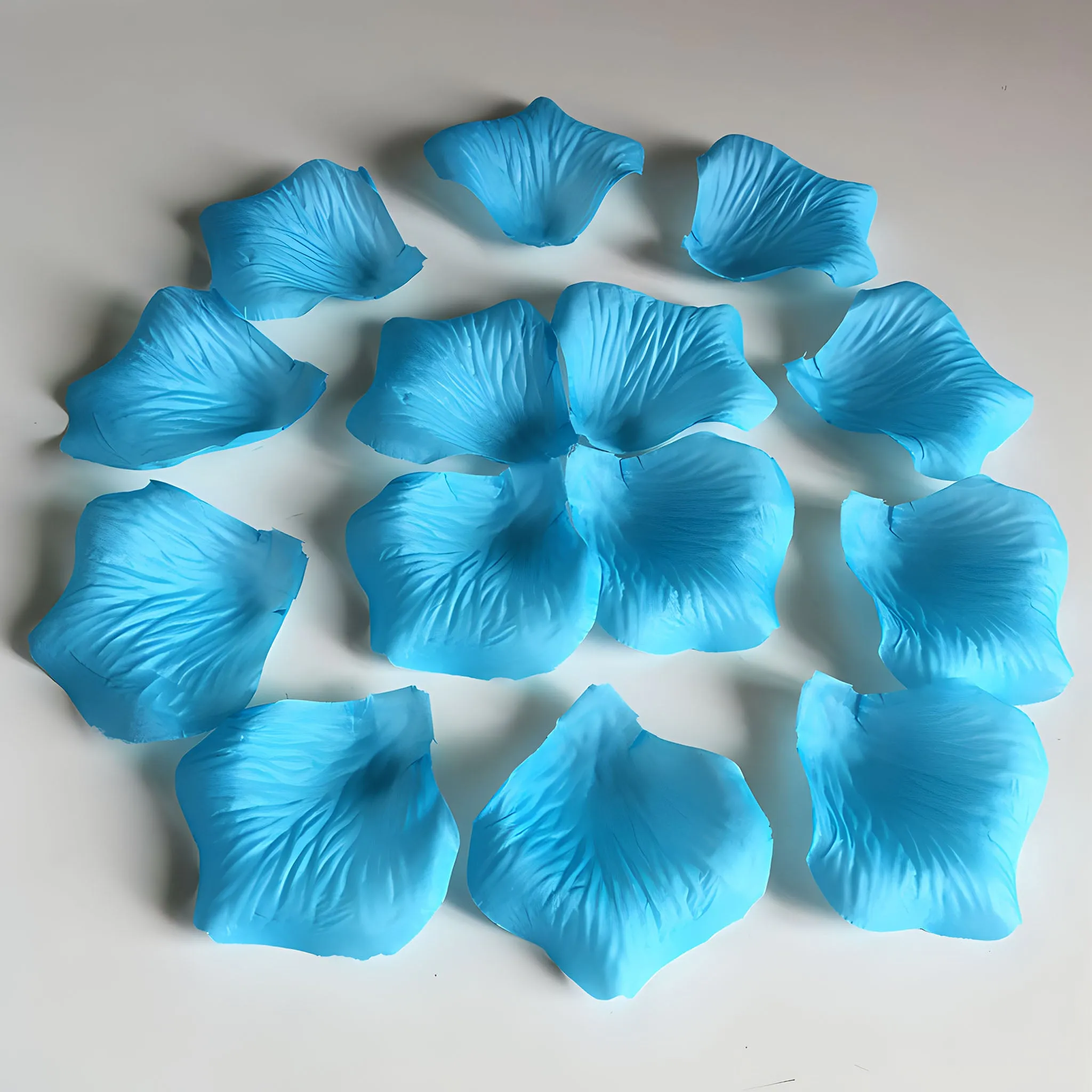 Turquoise Blue Petals Silk Rose Flowers Petals 1000pcs