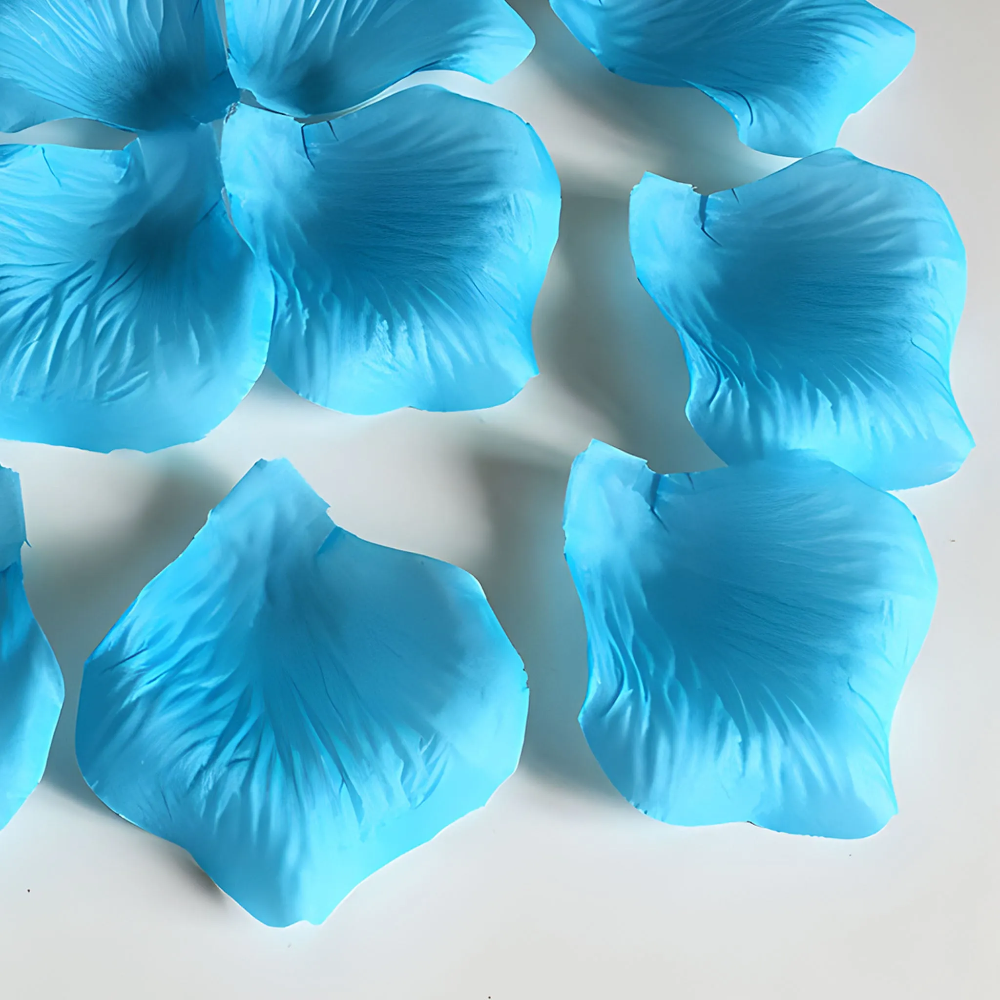 Turquoise Blue Petals Silk Rose Flowers Petals 1000pcs