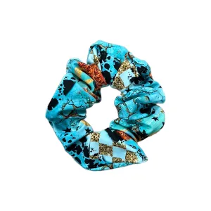 Turquoise Gem Scrunchie