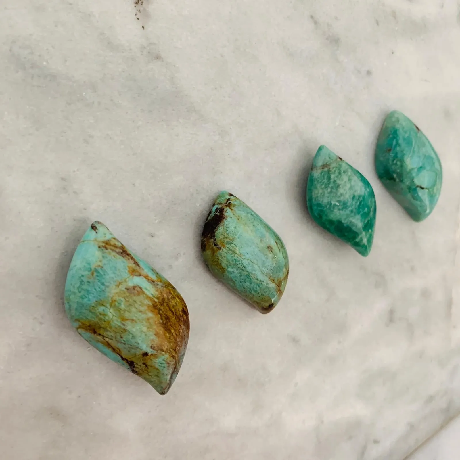 Turquoise Leaf Cabochon