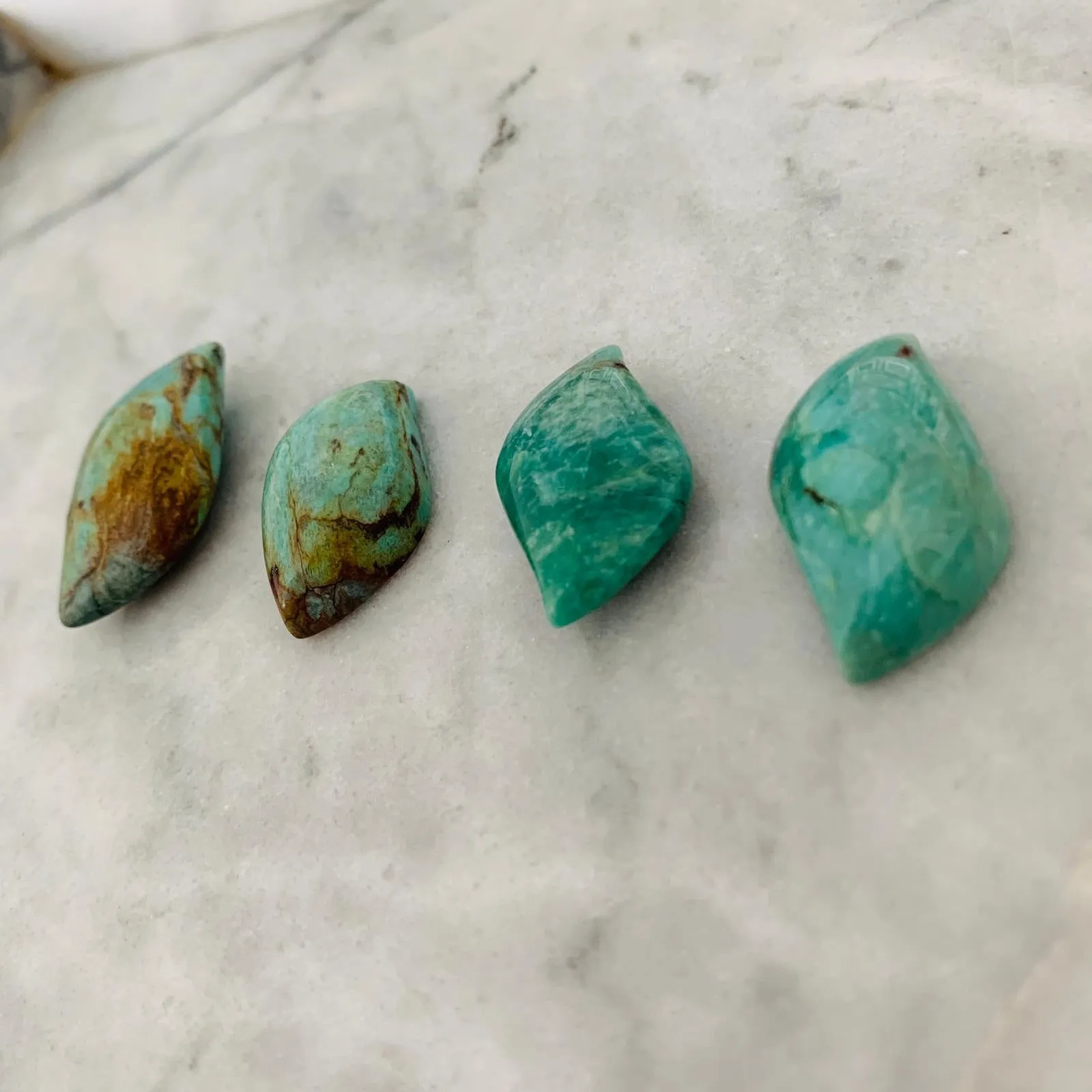 Turquoise Leaf Cabochon