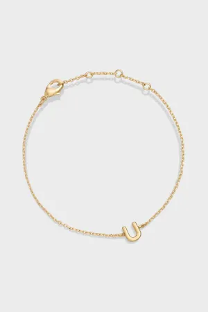 U - Letter Bracelet