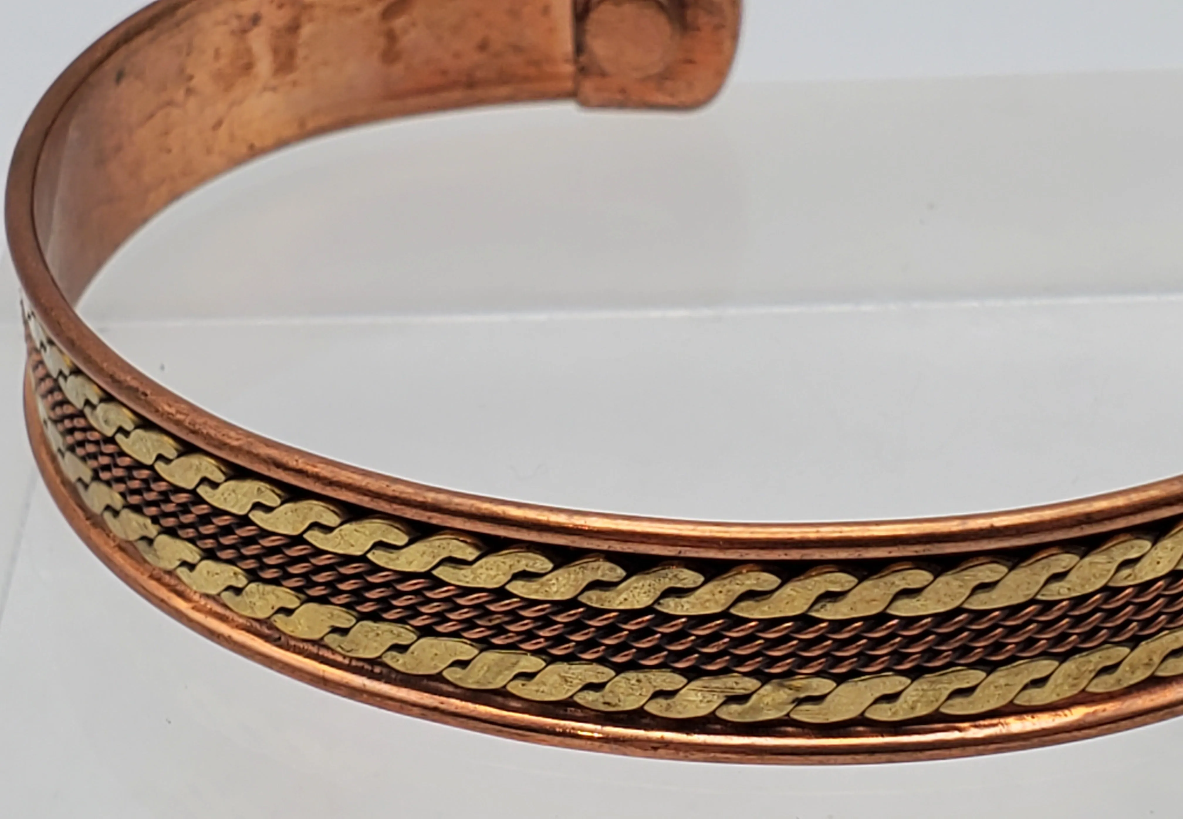 Vintage Copper and Brass Cuff Bracelet