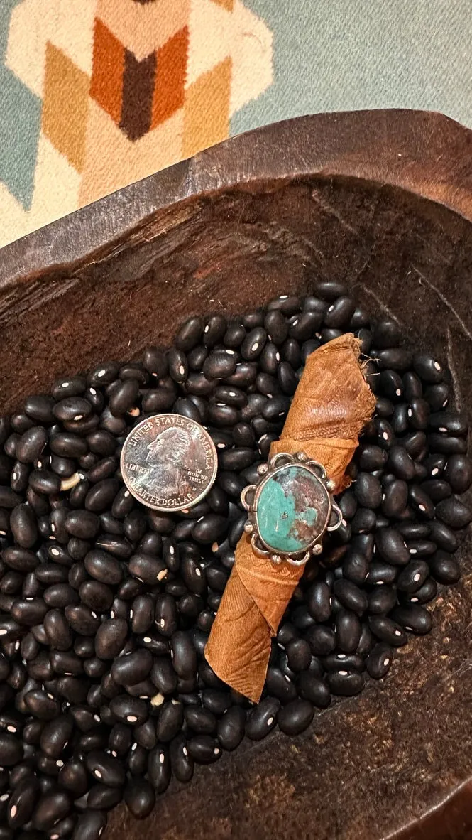 Vintage Single Stone Turquoise Ring