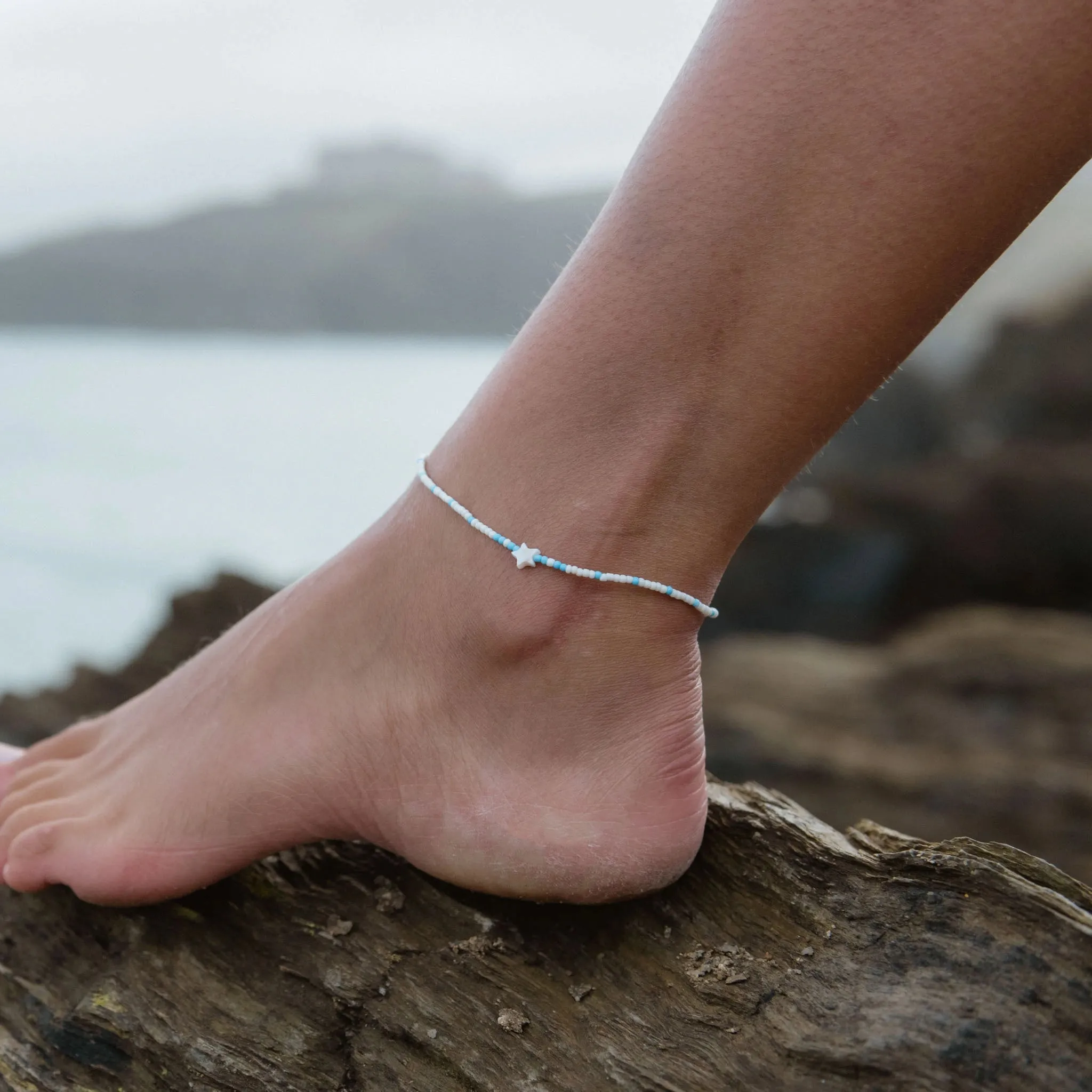 Waiʻanae Beaded Celestial Anklet