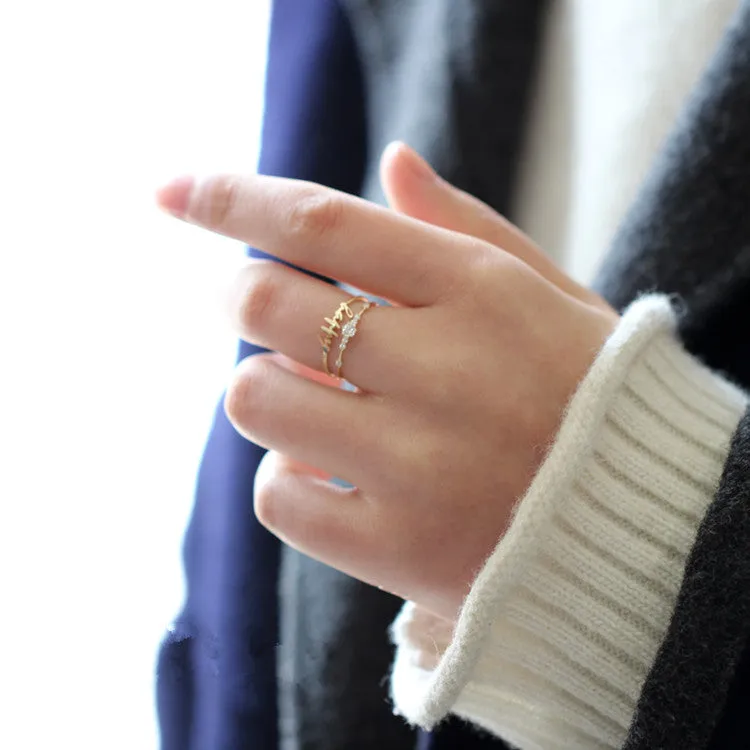 Wedding Dainty Gold Vermeil Ring