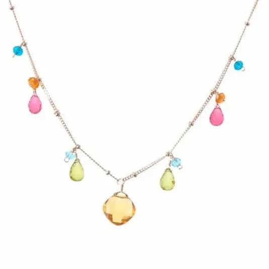 Zina Classic Gemstone Necklace