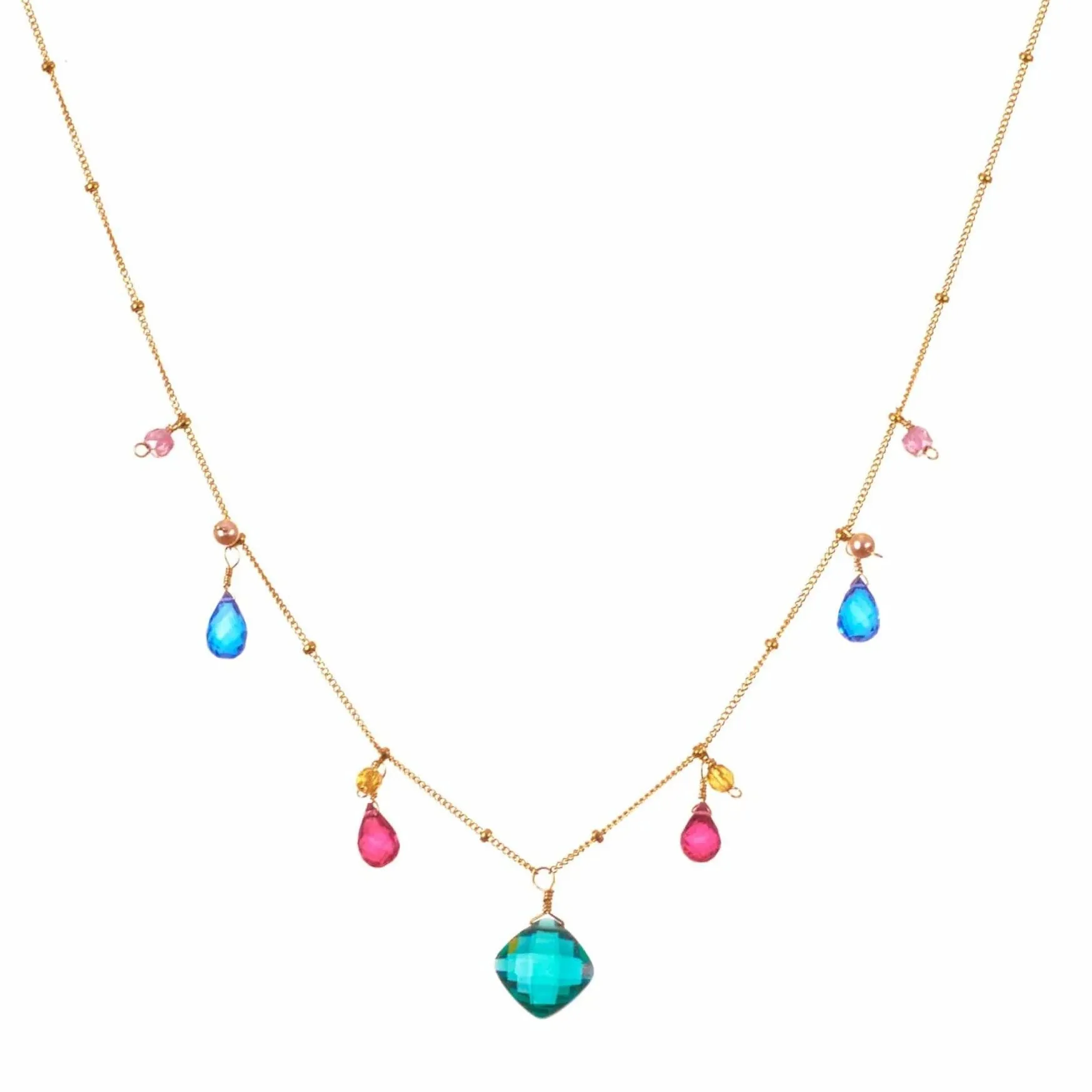 Zina Classic Gemstone Necklace