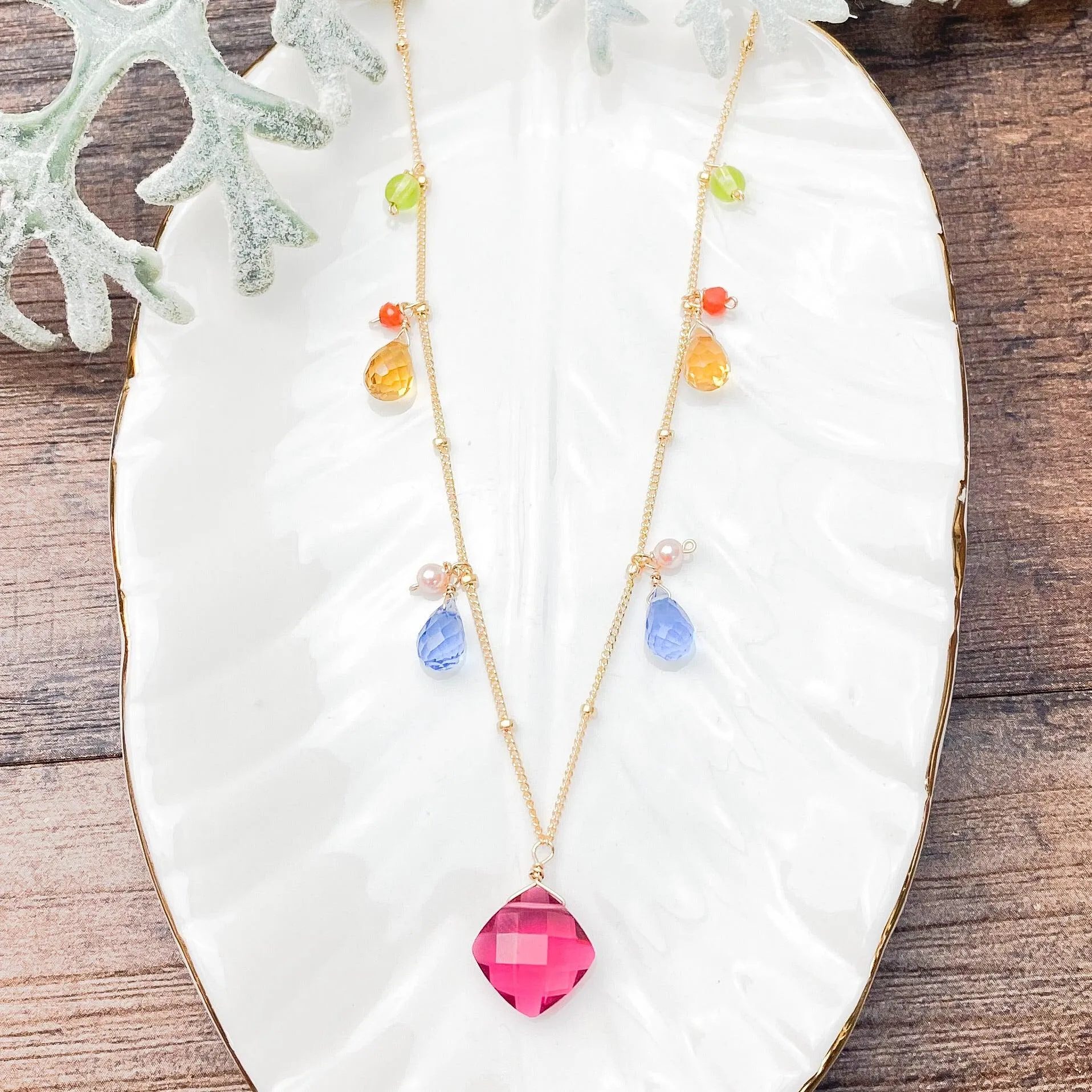 Zina Classic Gemstone Necklace