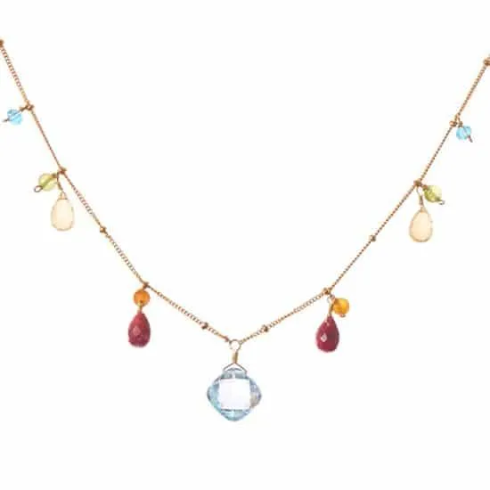 Zina Classic Gemstone Necklace